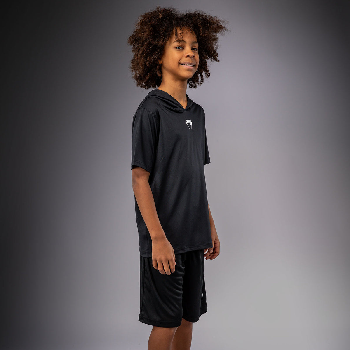 Sweat à capuche à manches courtes Dry Tech pour Enfants Venum Elite - Noir - product-type_Sweatshirts