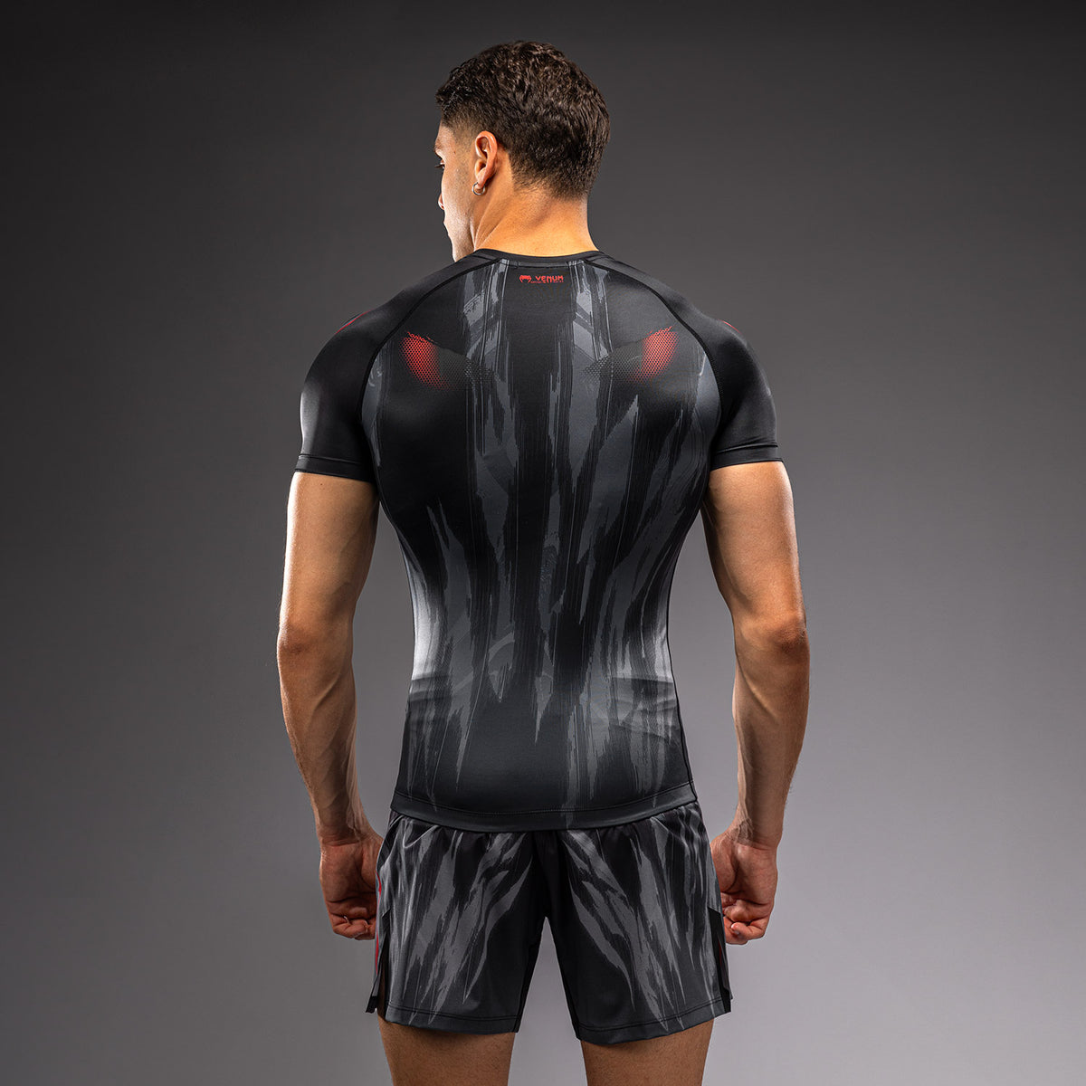 Rashguard à Manches Courtes Venum Demon - Noir/Gris - product-type_T-Shirts de Compression