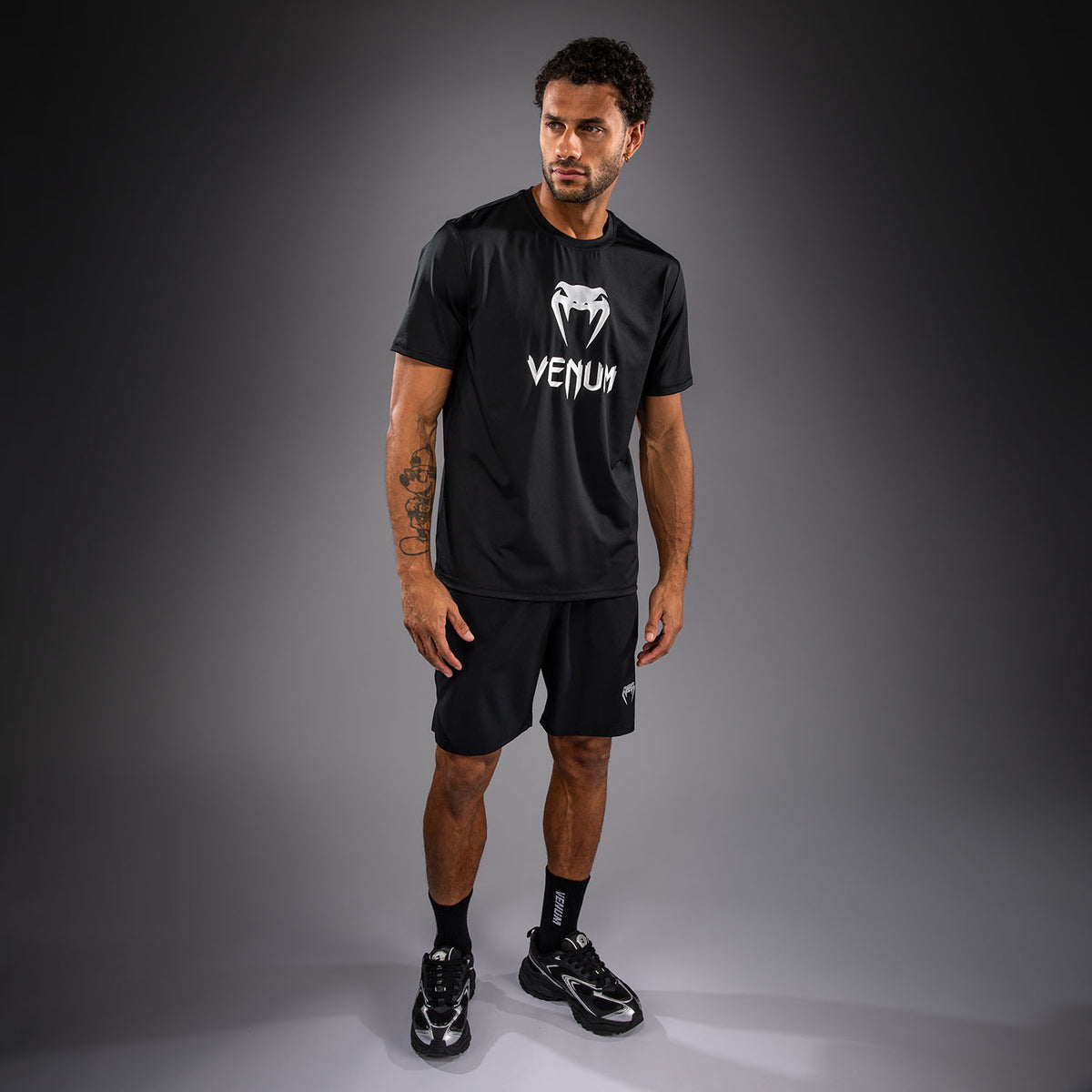 T-shirt Dry Tech Venum Classic - Noir/Argent - product-type_T-Shirts Dry Tech