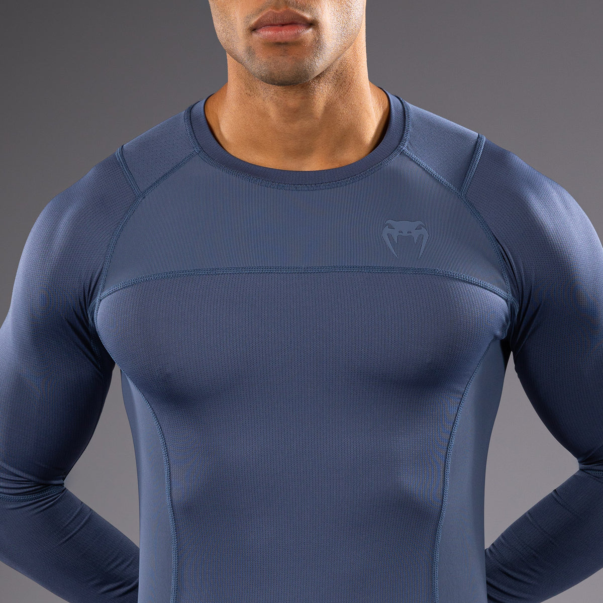 Rashguard à Manches Longues Venum G-Fit Air pour Hommes - Bleu Brumeux - product-type_T-Shirts de Compression