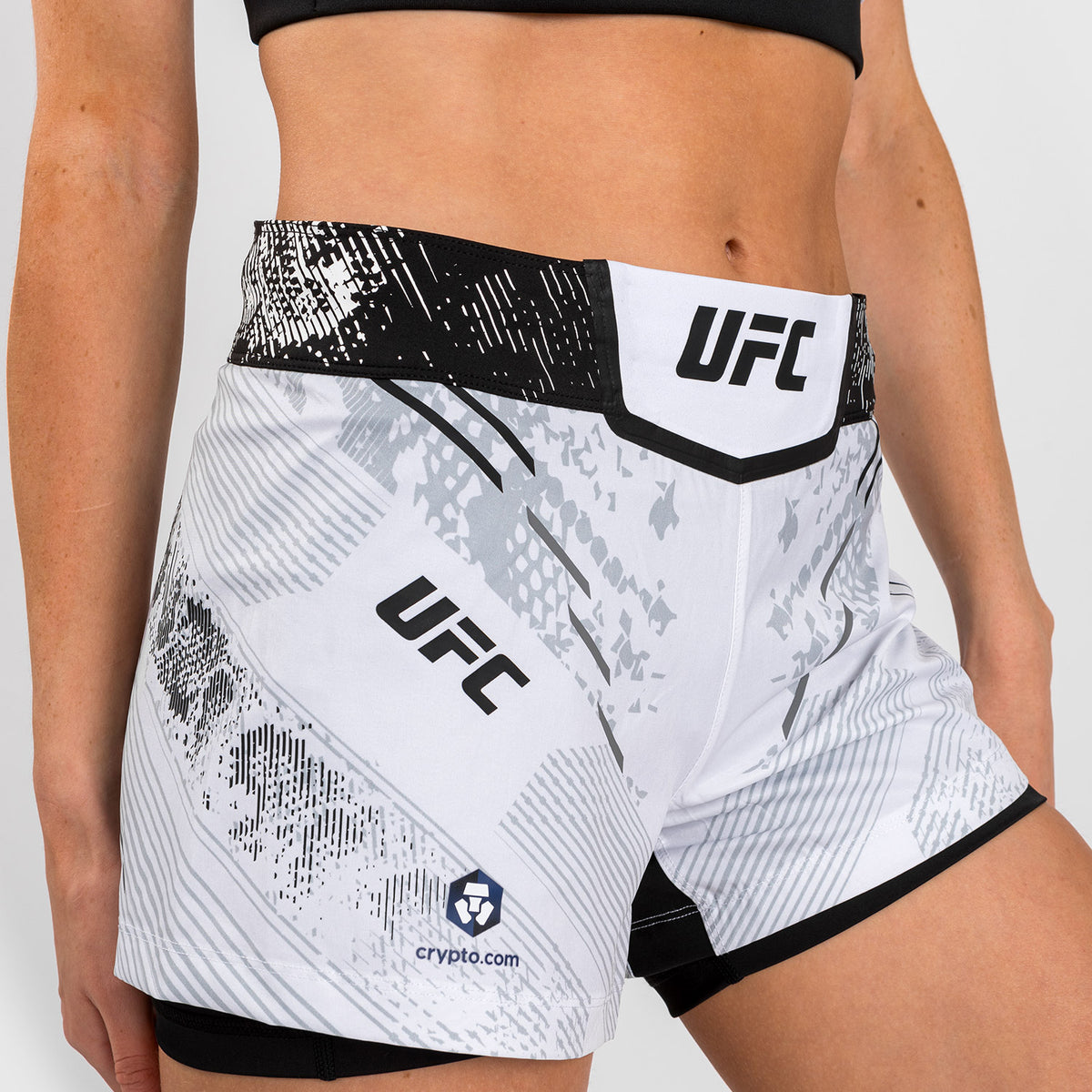 Short de Combat pour Femmes UFC Adrenaline by Venum Authentic Fight Night - Blanc - product-type_Shorts de MMA