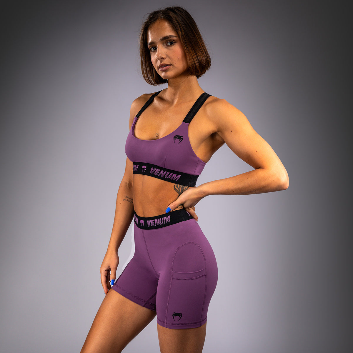 Short de compression long pour Femmes Venum Elevate - Lilas - product-type_Shorts de compression