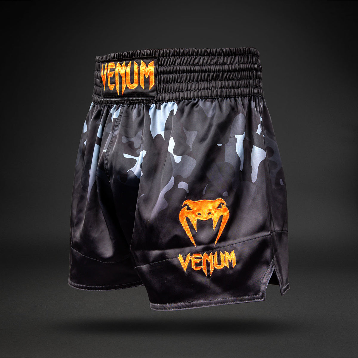 Short de Muay Thaï Venum Classic - Camo Noir/Orange - product-type_Shorts de Muay Thai