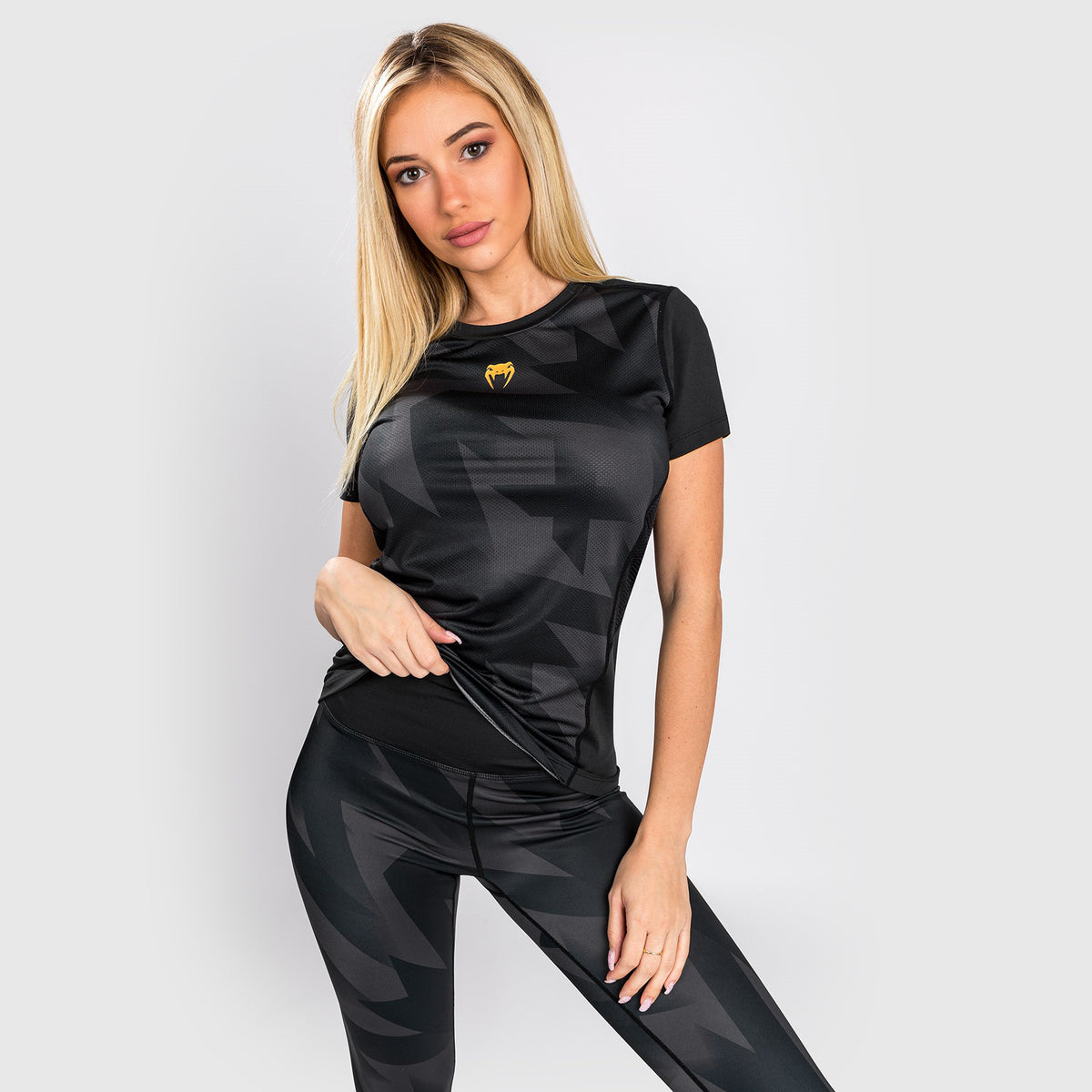 T-Shirt Dry Tech Venum Razor - Pour Femmes - Noir/Or - product-type_T-Shirts Dry Tech