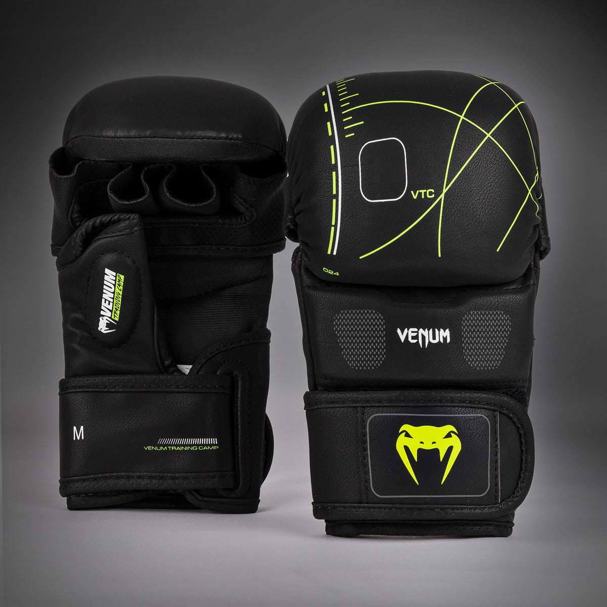 Gants de sparring Venum Training Camp 4.0 - Noir/Vert néo - product-type_Gants de Sparring