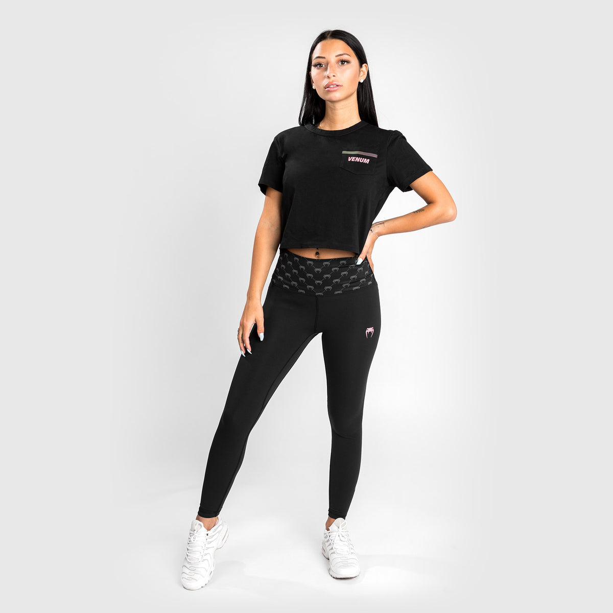 Legging 7/8 Venum Monogram - Pour Femme - Noir/Or Rose - product-type_Leggings