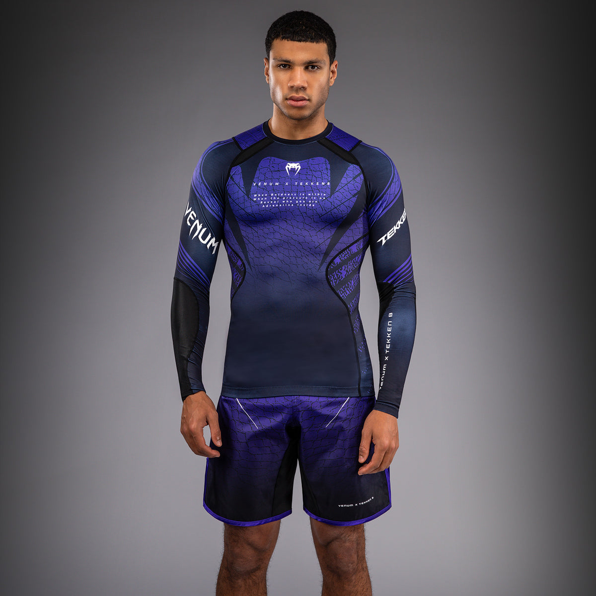 Rashguard à Manches Longues Kazuya Venum x TEKKEN 8 - Noir/Violet - product-type_T-Shirts de Compression