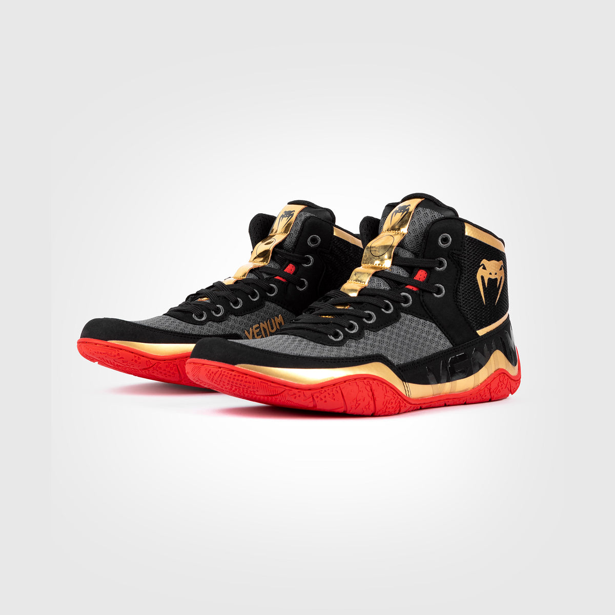 Chaussures de lutte Venum Elite - Noir/Or/Rouge - product-type_chaussures de lutte