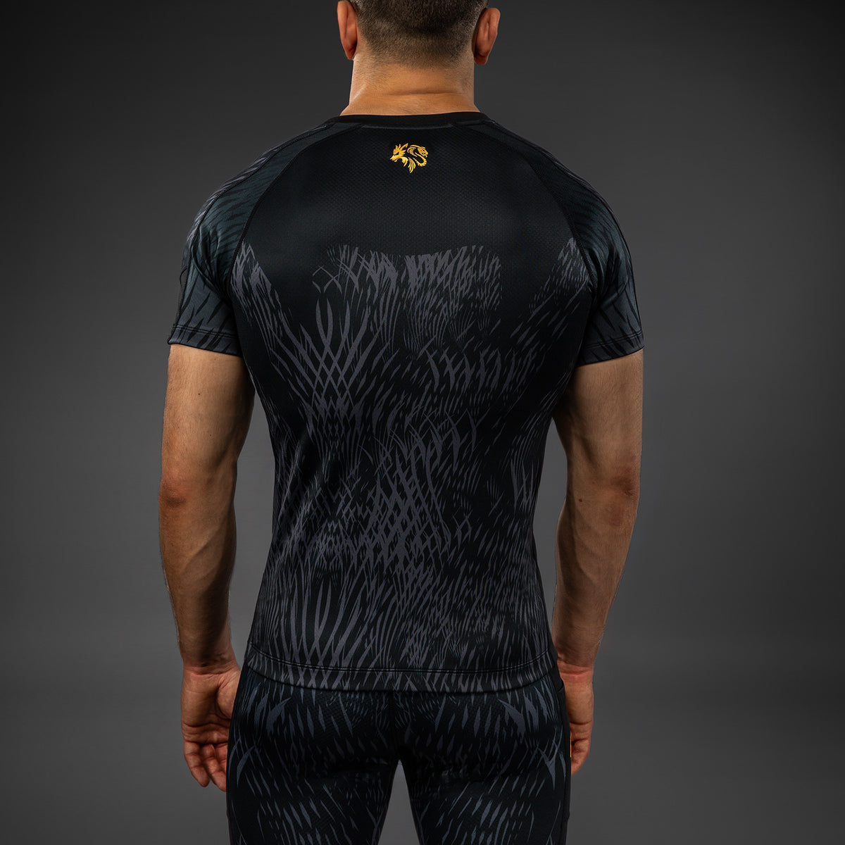 Rashguard à manches courtes Venum x Chimaev - Noir/Gris - product-type_T-Shirts de Compression