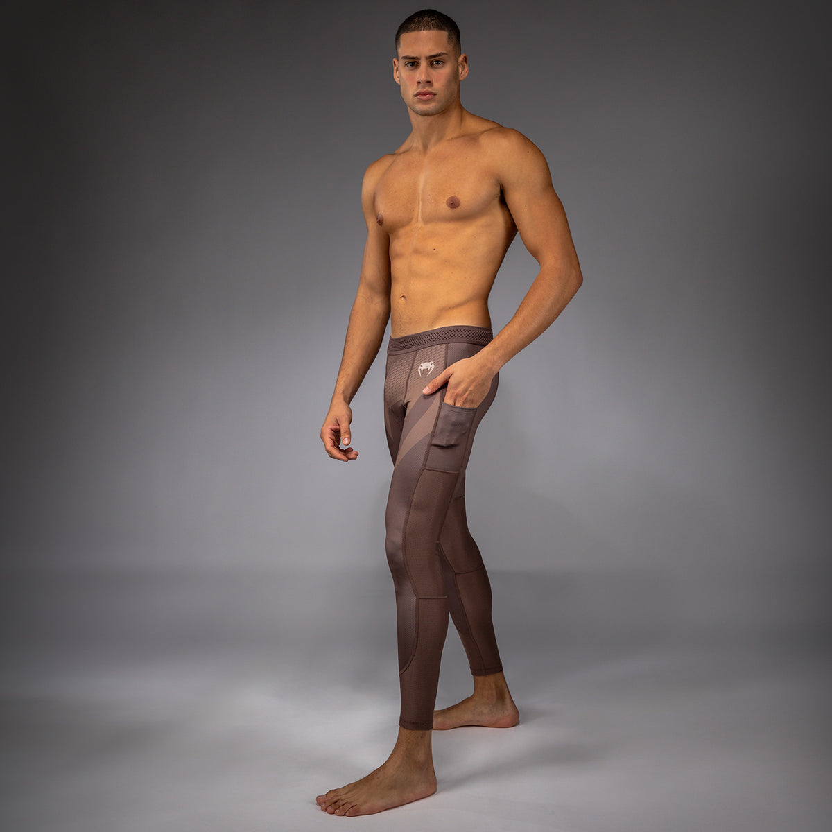 Pantalon de Compression Venum No Gi - Marron Chocolat - product-type_Pantalons de Compression