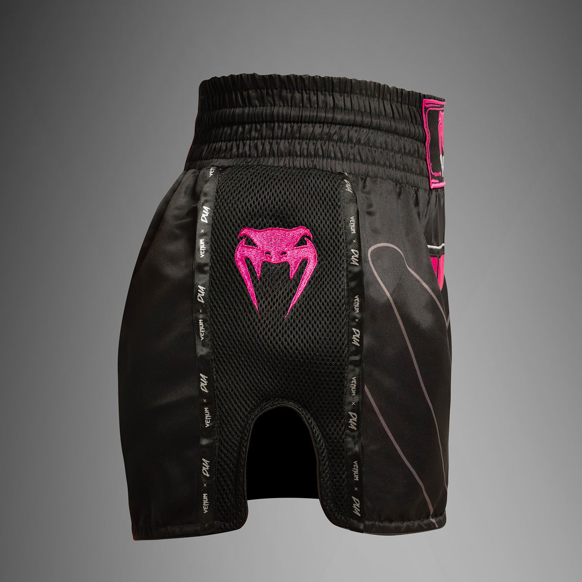 Short de Muay Thai Venum x Dua - Noir/Rose fuchsia - product-type_Shorts de Muay Thai
