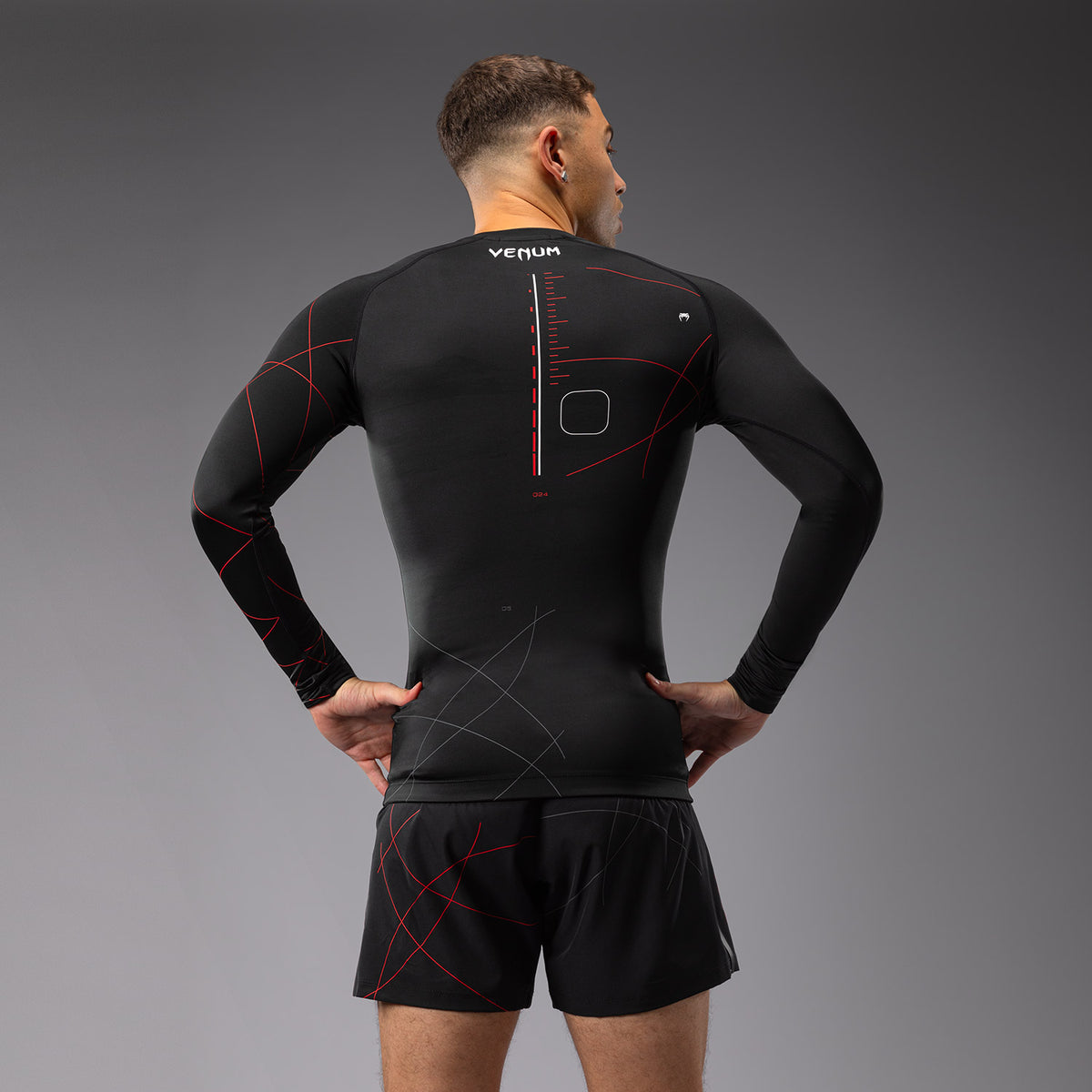 Rashguard Manches Longues Venum Tactical XT- Noir/Rouge Feu - product-type_T-Shirts de Compression