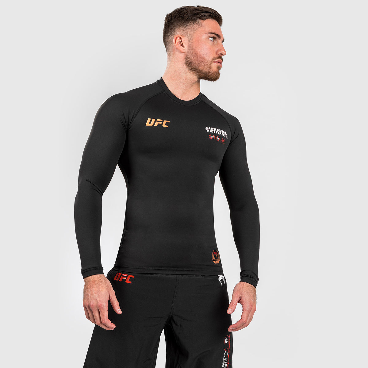 Rashguard Performance à manches longues pour Hommes UFC Adrenaline by Venum Fight Week - Noir - product-type_T-Shirts de Compression