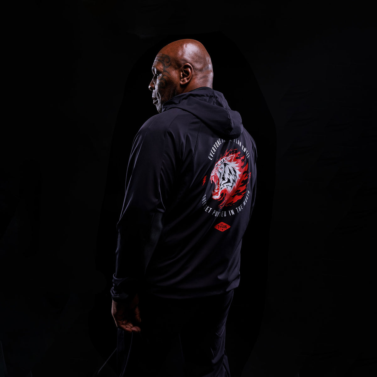 Veste de Survêtement Venum x Mike Tyson Tiger - Noir Profond/Rouge Intense - product-type_Vestes