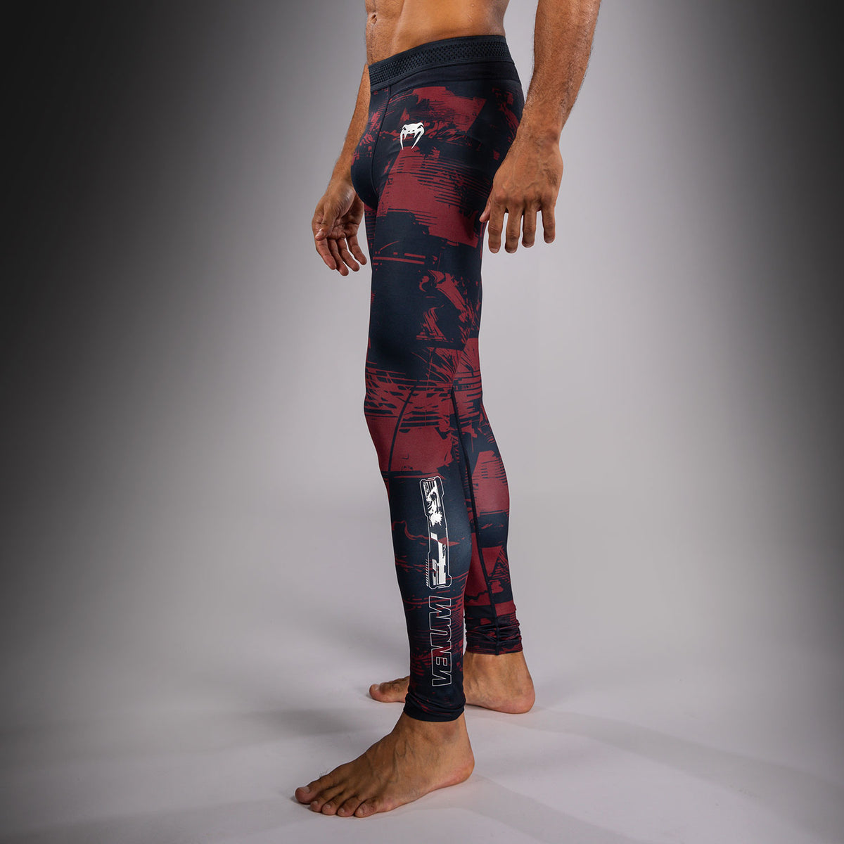 Legging Performance Homme UFC Zenith by Venum Authentic Fight Week - Bleu marine/Bordeaux/Argent - product-type_Pantalons de Compression