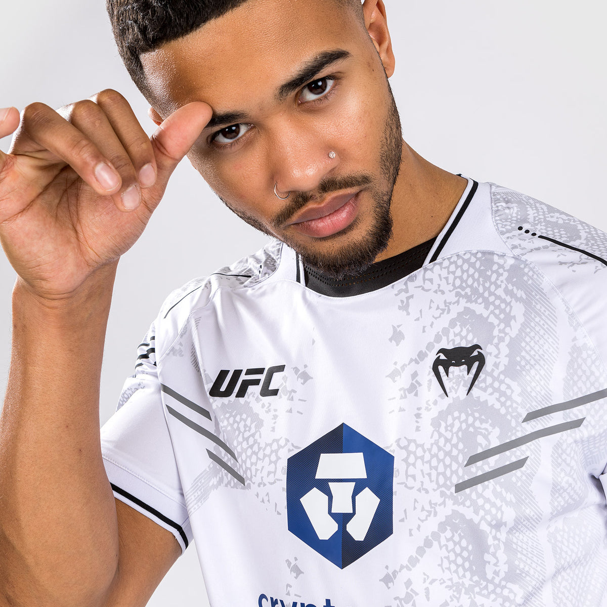 T-shirt Technique Personnalisé pour Hommes UFC Adrenaline by Venum Authentic Fight Night - Blanc - product-type_T-Shirts Dry Tech