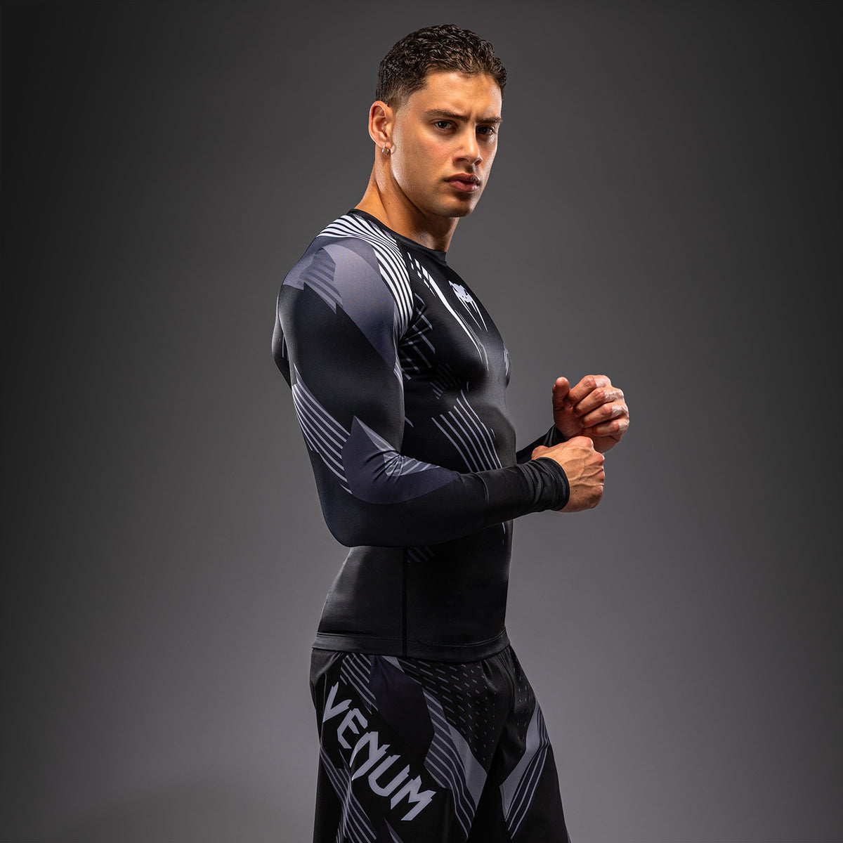 Rashguard à Manches Longues Venum No-Gi 6.0 - Noir/Blanc - product-type_T-Shirts de Compression