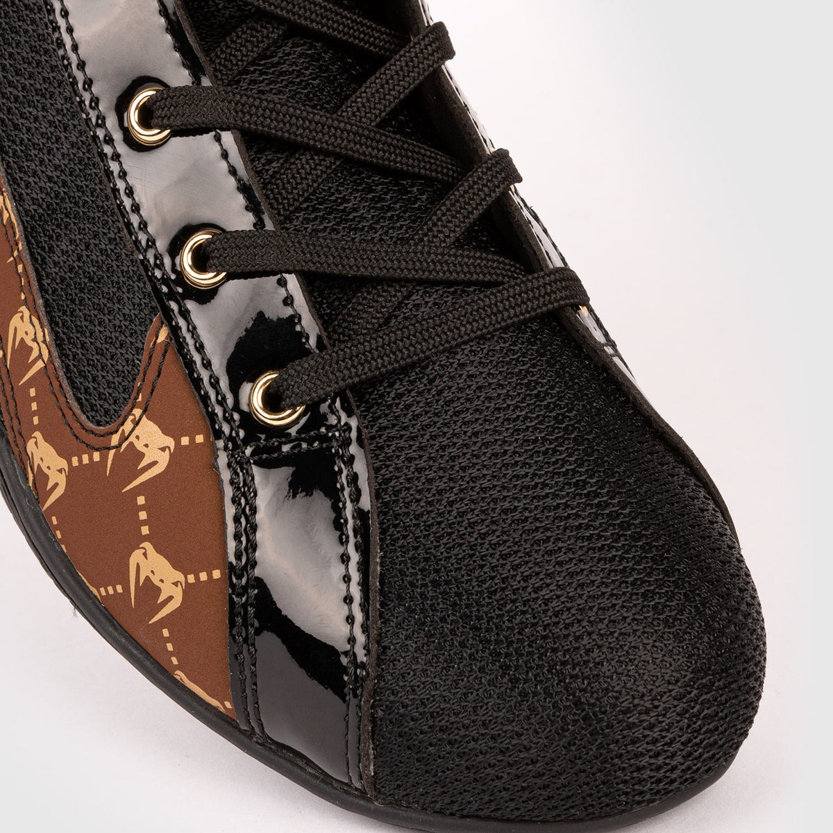 Chaussures de Boxe Venum Elite Evo Monogram - Noir/Marron - product-type_Chaussures de boxe