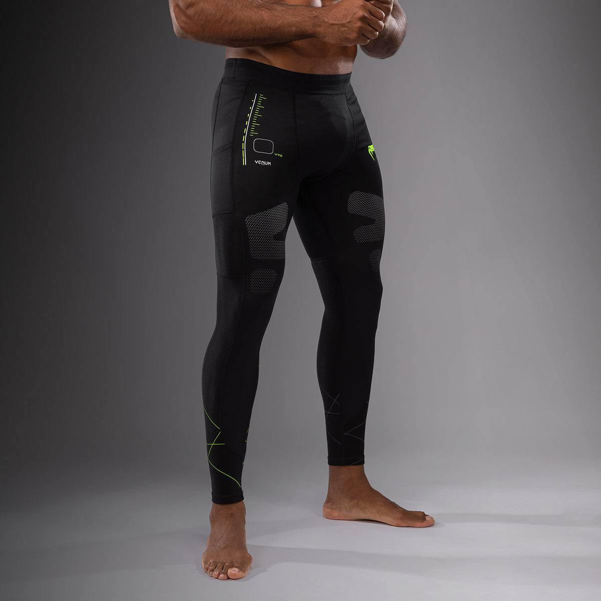 Pantalon de compression Venum Training Camp 4.0 - Noir/Vert Fluo - product-type_Pantalons de Compression
