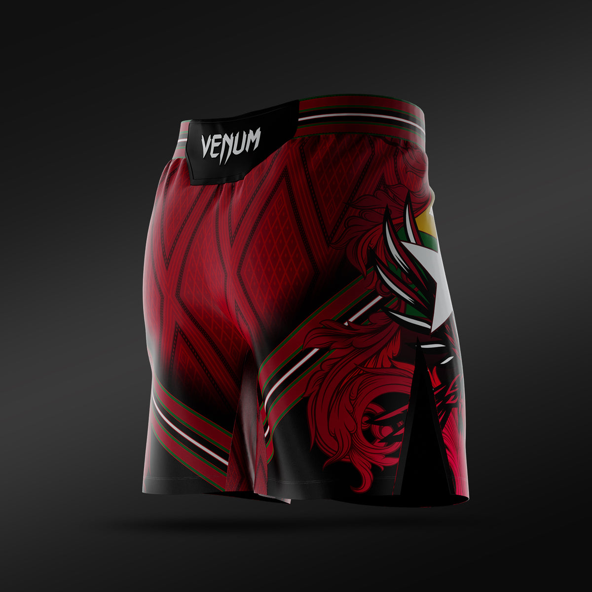 Short de combat homme UFC Adrenaline Unrivaled by Venum - Coupe courte Josh Van - Rouge