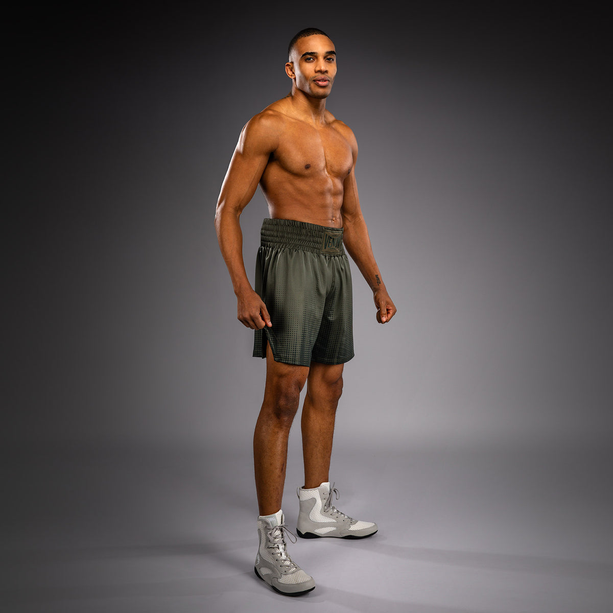 Short de Boxe Venum Stealth – Kaki/Vert Foncé - product-type_Shorts de boxe