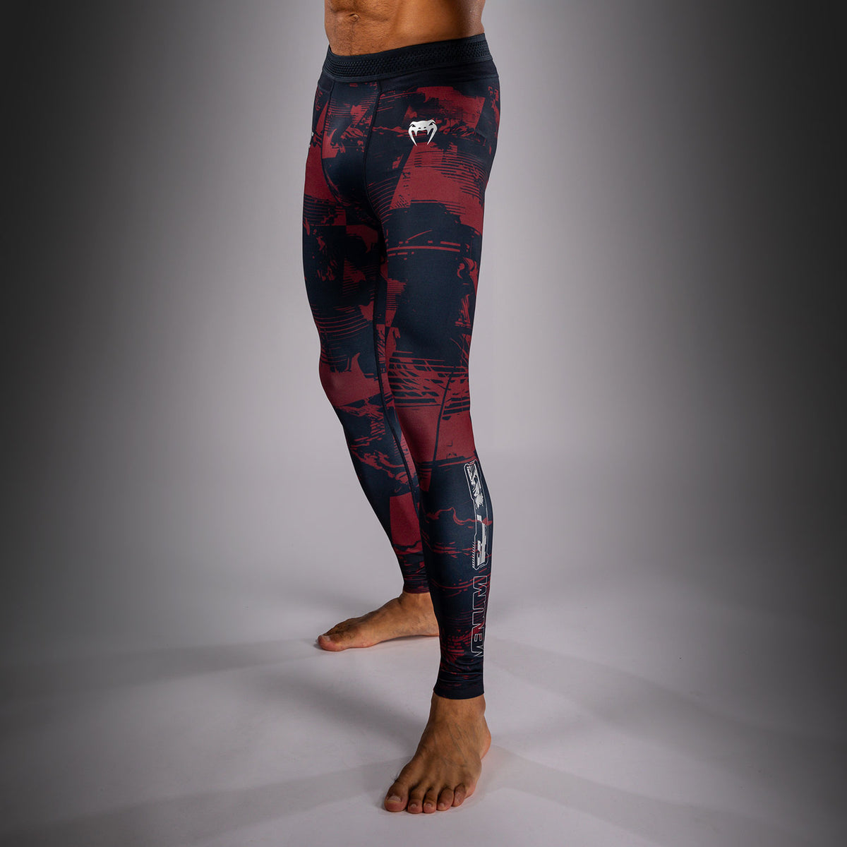 Legging Performance Homme UFC Zenith by Venum Authentic Fight Week - Bleu marine/Bordeaux/Argent - product-type_Pantalons de Compression