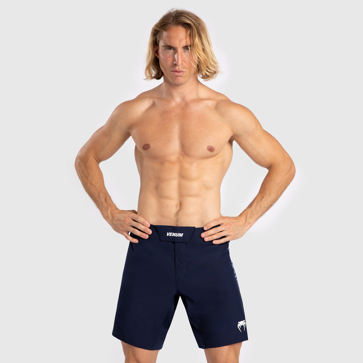 Short de Combat pour Hommes Venum Tempest - Bleu Marine/Bleu - product-type_Shorts de MMA