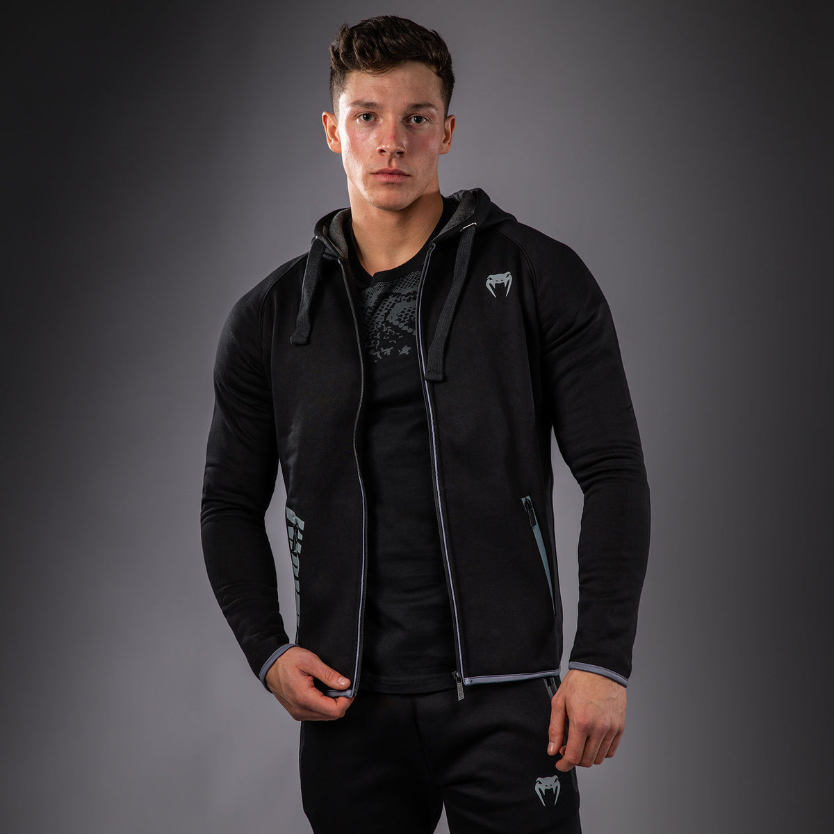 Sweat à capuche Venum – Noir/Gris -