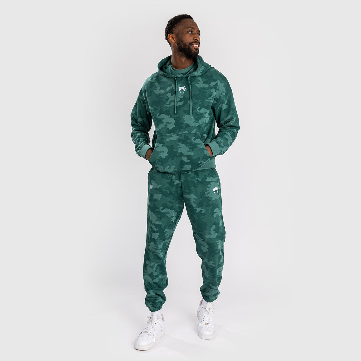 Sweat À Capuche pour Hommes Venum Vortex XL - Camouflage Turquoise - product-type_Sweatshirts
