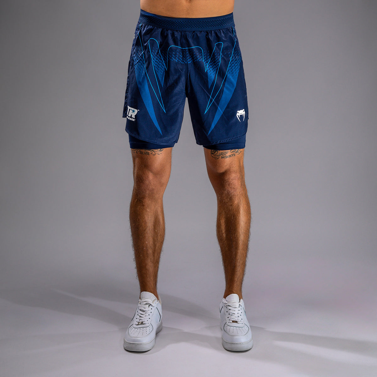 Short d'entraînement Venum x Top Rank Original pour Hommes - Bleu Marine - product-type_Shorts de training