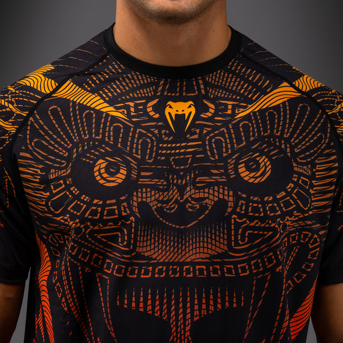 T-shirt Dry-Tech Venum Quetzal Fury - Noir/Rouge Fury/Mandarine - product-type_T-Shirts Dry Tech