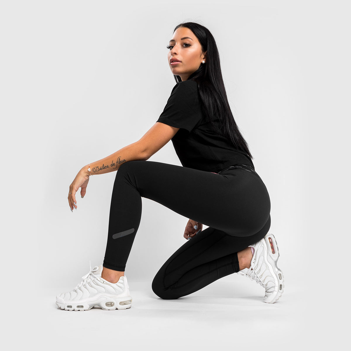 Legging 7/8 Venum Monogram - Pour Femme - Noir/Or Rose - product-type_Leggings