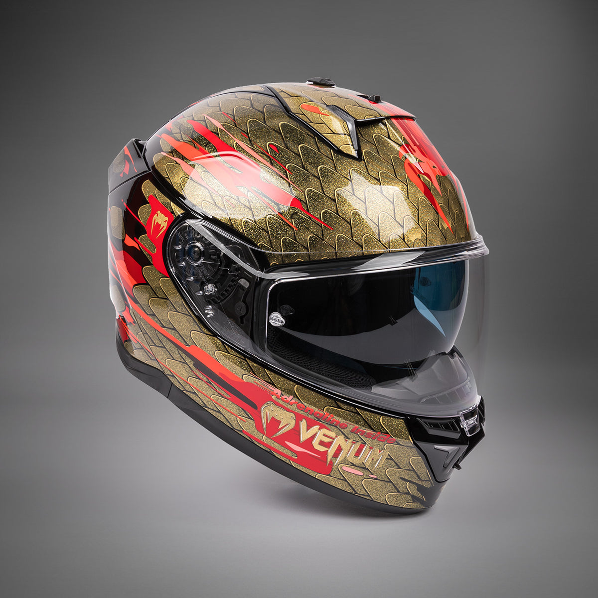 Casque de moto Venum x Shark SKWAL - Rouge/Or - product-type_Casque de Moto