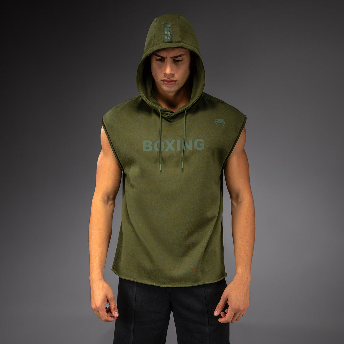 Sweat à Capuche Sans Manches Venum Boxing VT – Vert Militaire - product-type_Sweatshirts