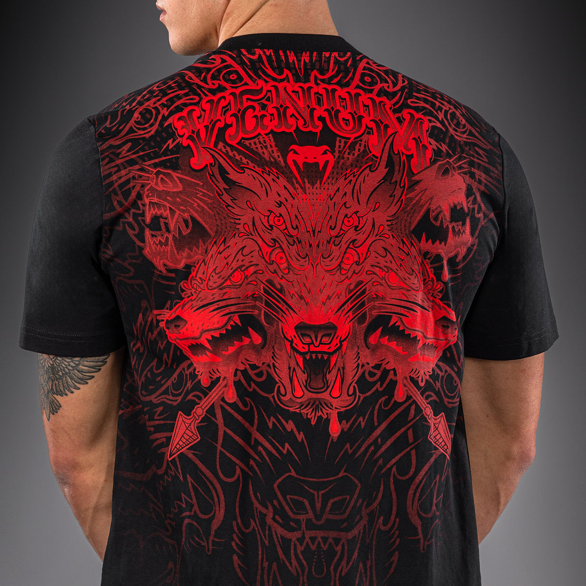 T-shirt Venum Wolf Atak – Noir/Rouge - product-type_T-Shirts