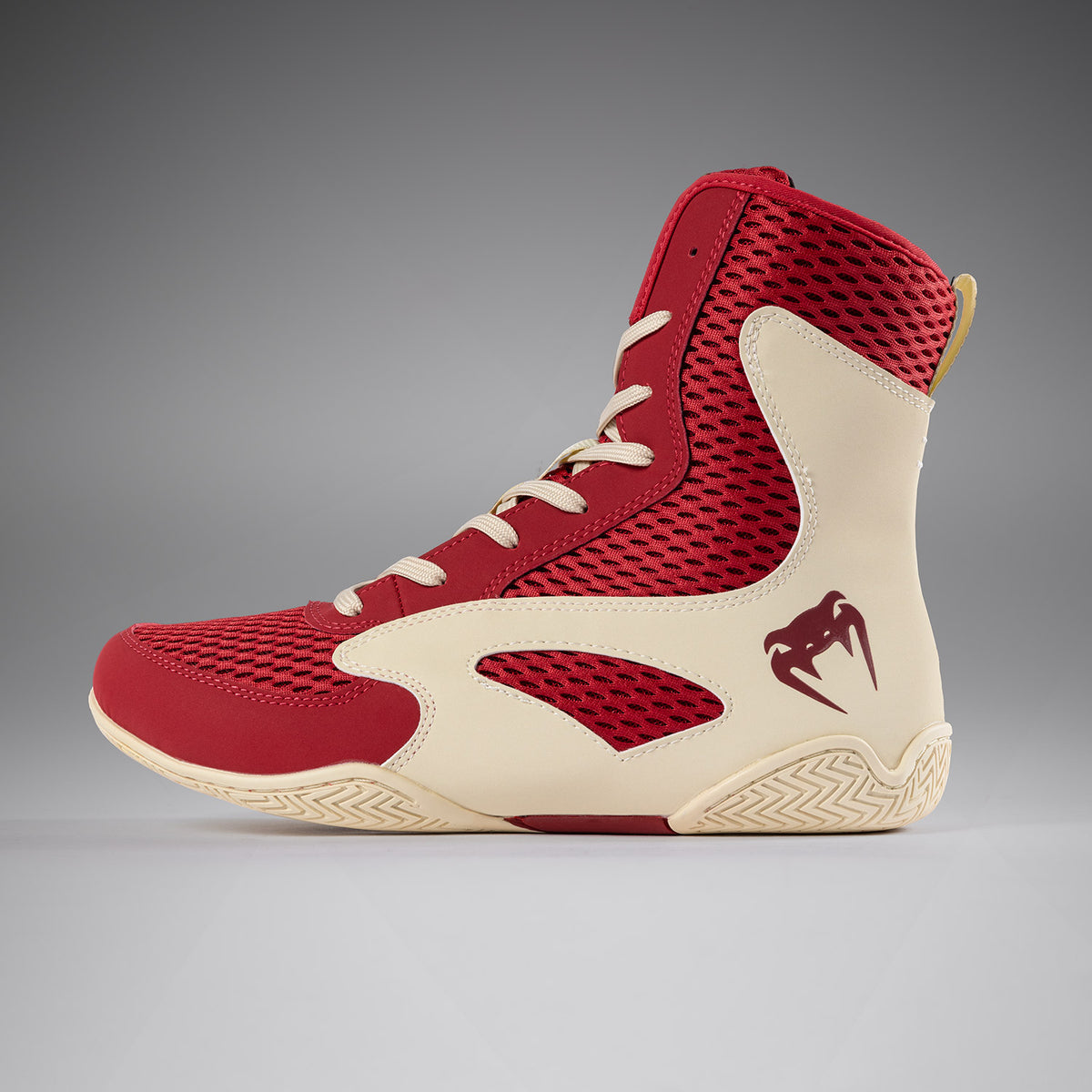 Chaussures de Boxe Venum Contender - Rouge Rubis/Ivoire - product-type_Chaussures de boxe
