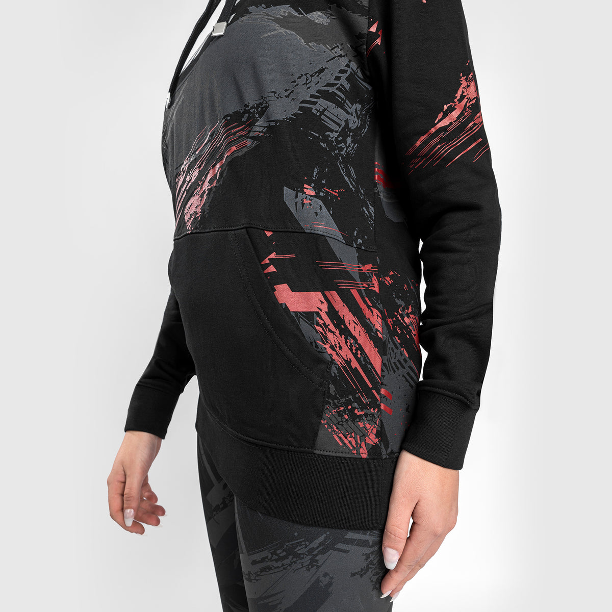 Sweatshirt à capuche pour Femmes UFC Venum Authentic Fight Week 2.0 - Noir/Rouge - product-type_Sweatshirts