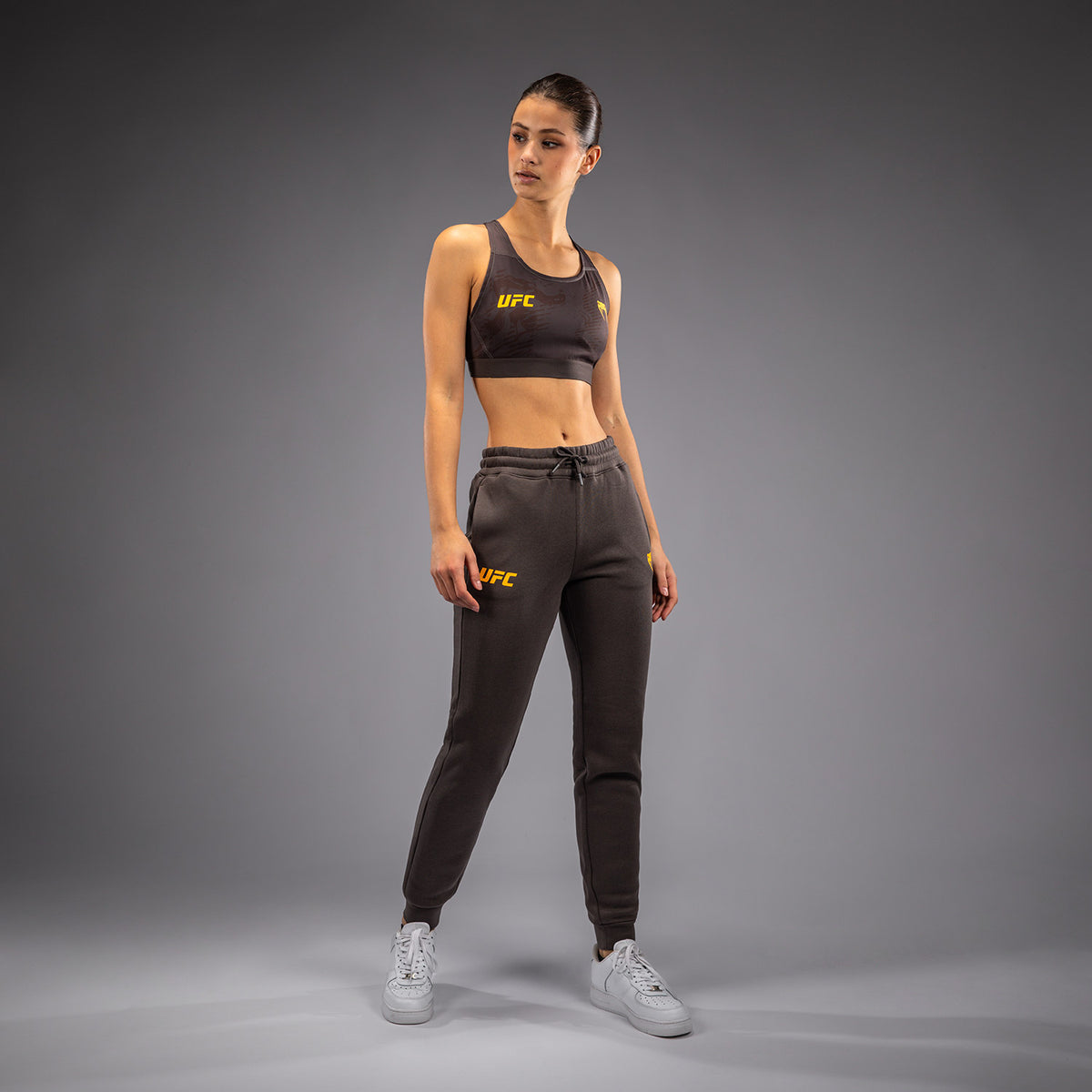 Pantalon en Coton pour Femmes UFC Fusion by Venum Fight Week - Marron Terrestre - product-type_Pantalons de jogging