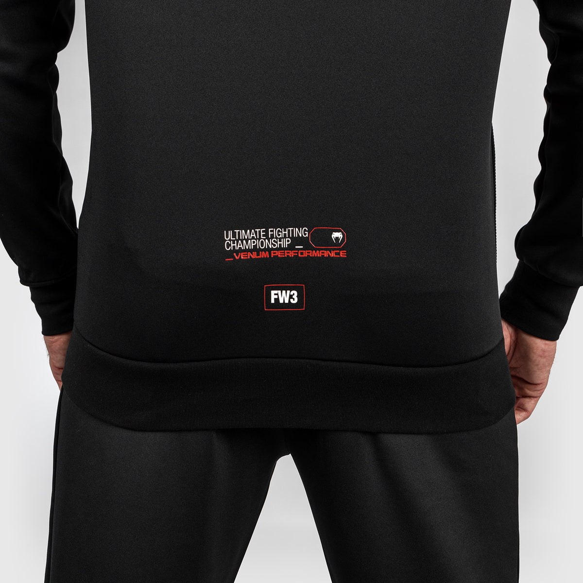 Sweatshirt zippé à capuche pour Hommes UFC Adrenaline by Venum Fight Week - Noir - product-type_Sweatshirts