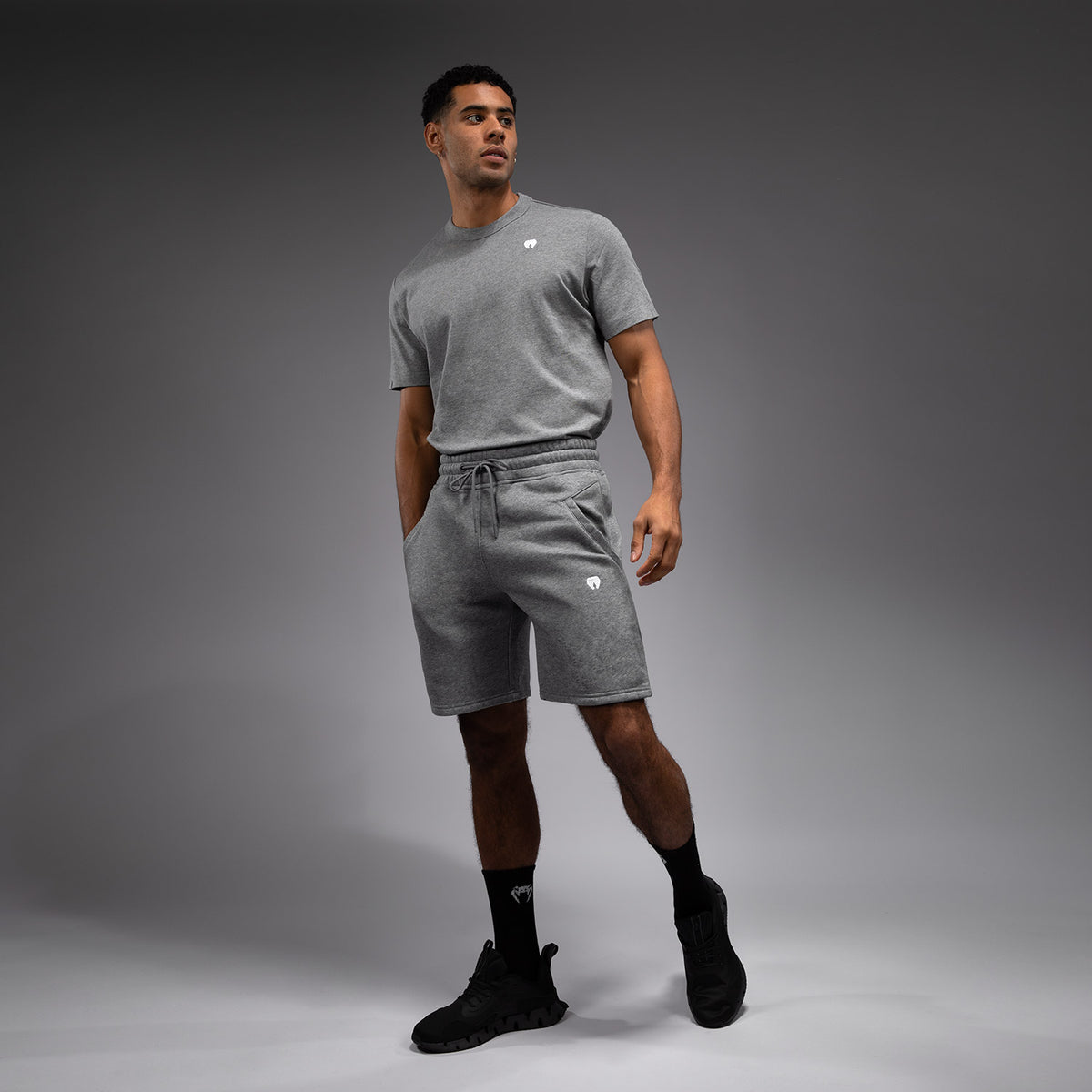 Shorts en Coton Venum Silent Power - Cloudy Grey - product-type_Shorts en Coton