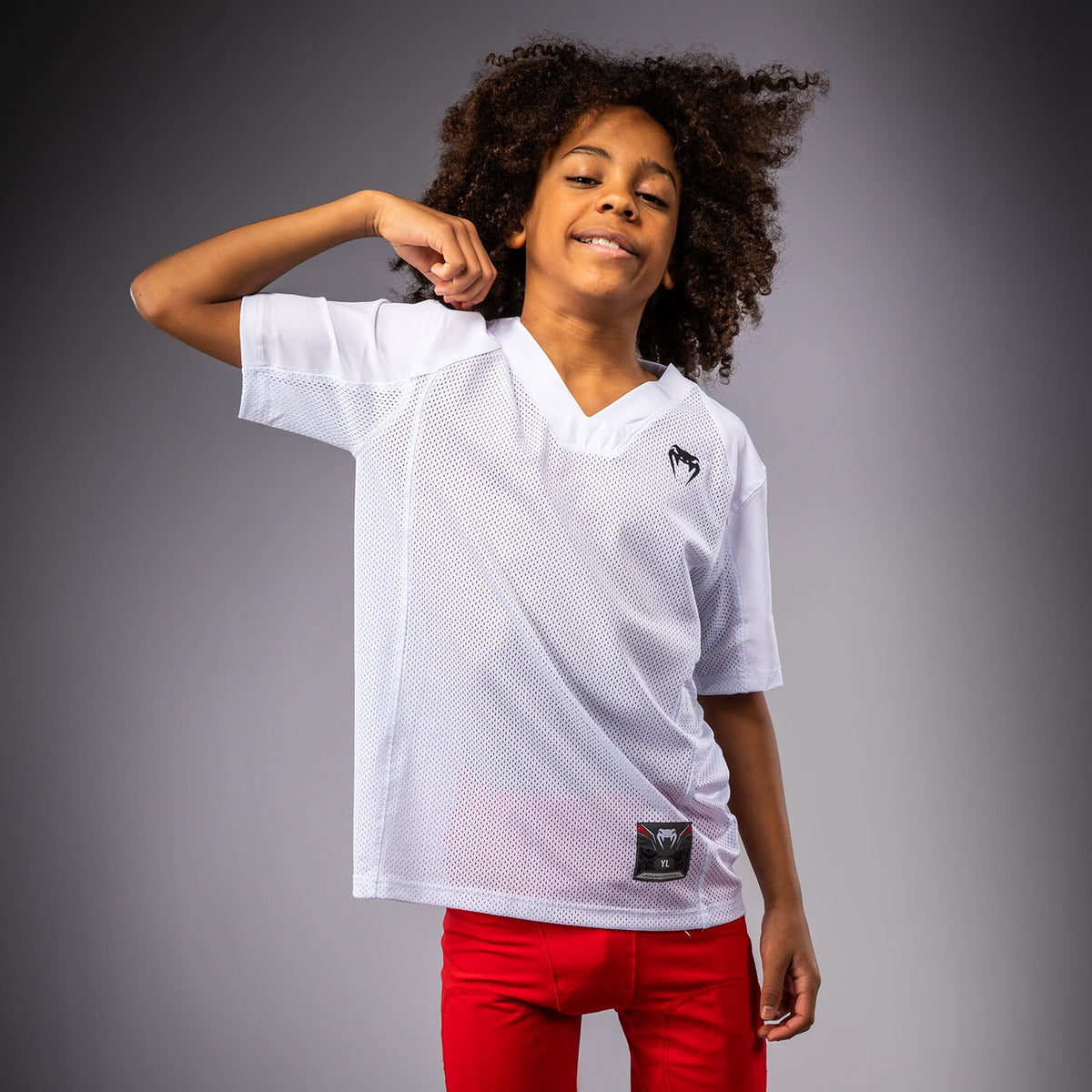 Maillot à manches Courtes pour Enfants Venum Elite Football - Blanc - product-type_T-Shirts Dry Tech