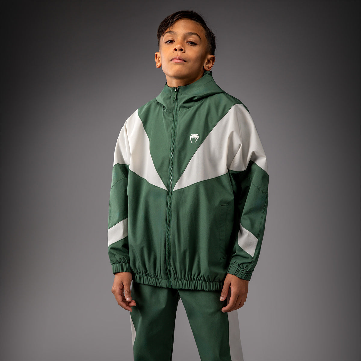 Veste Venum pour Enfant Venum Vectra – Vert Forêt/ Blanc Cassé - product-type_Vestes