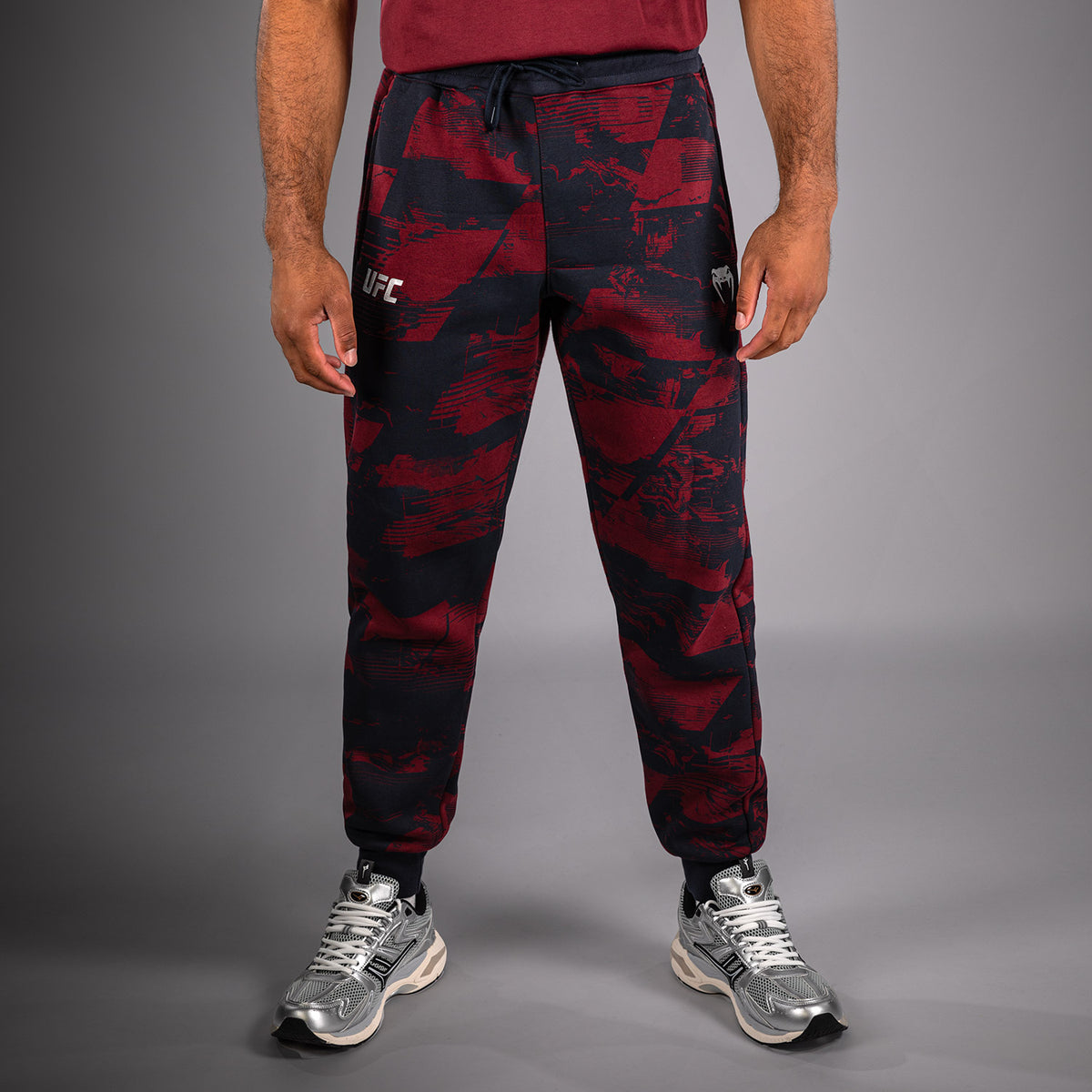 Pantalon Homme UFC Zenith by Venum Authentic Fight Week - Bleu marine/Bordeaux/Argent - product-type_Pantalons de jogging