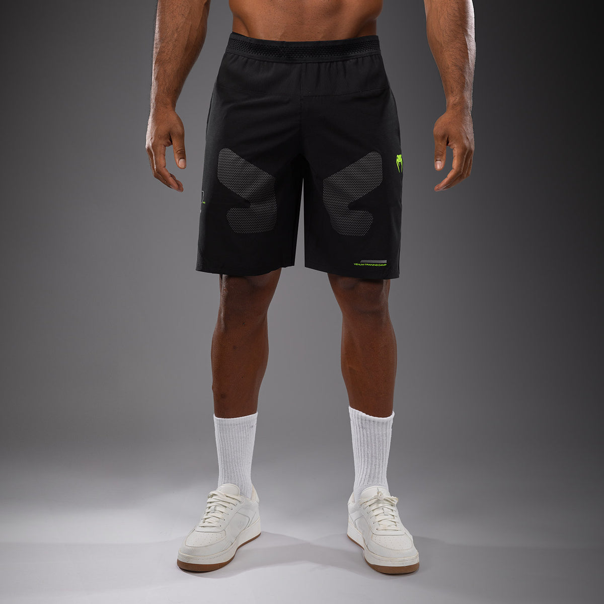 Short d'entraînement Venum Training Camp 4.0 - Noir/Vert Fluo - product-type_Shorts de training