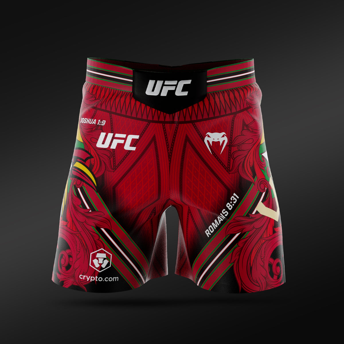 Short de combat homme UFC Adrenaline Unrivaled by Venum - Coupe courte Josh Van - Rouge