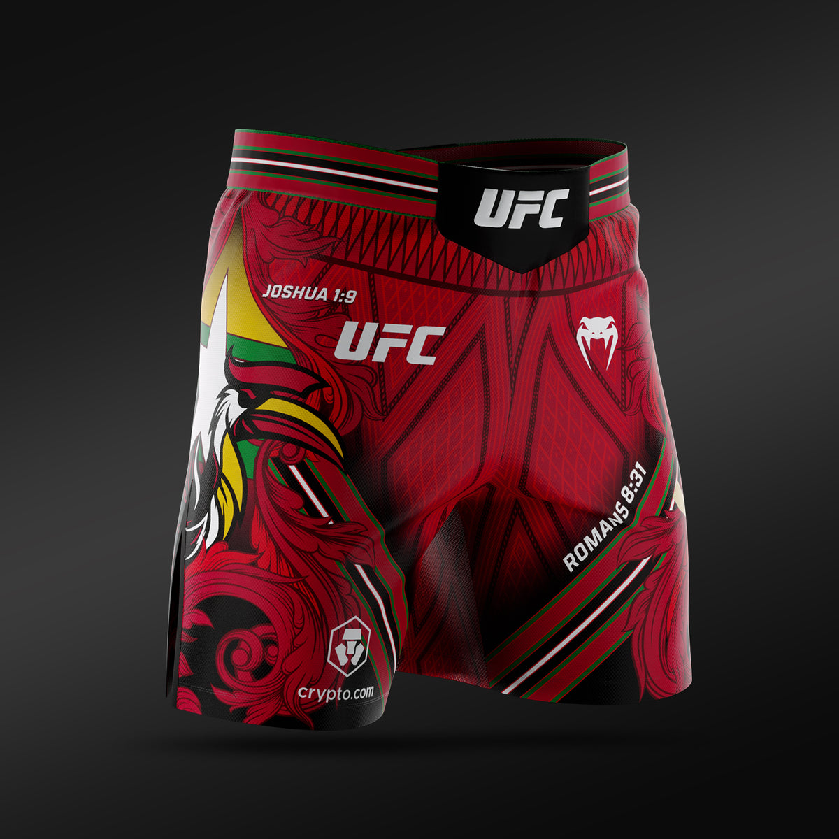Short de combat homme UFC Adrenaline Unrivaled by Venum - Coupe courte Josh Van - Rouge
