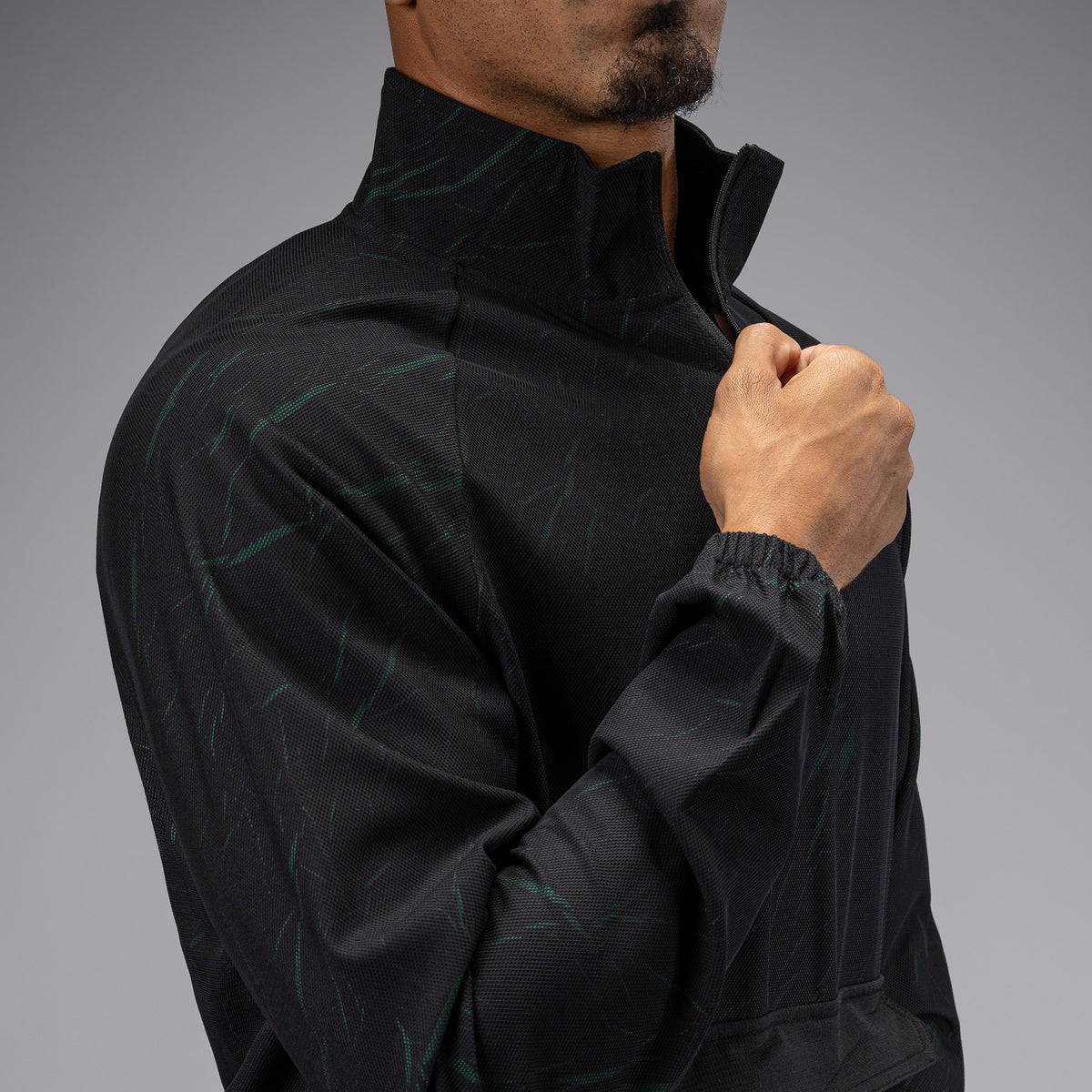 Veste de Survêtement Pour Hommes Venum Trooper - Noir/Vert Forêt - product-type_Sweatshirts