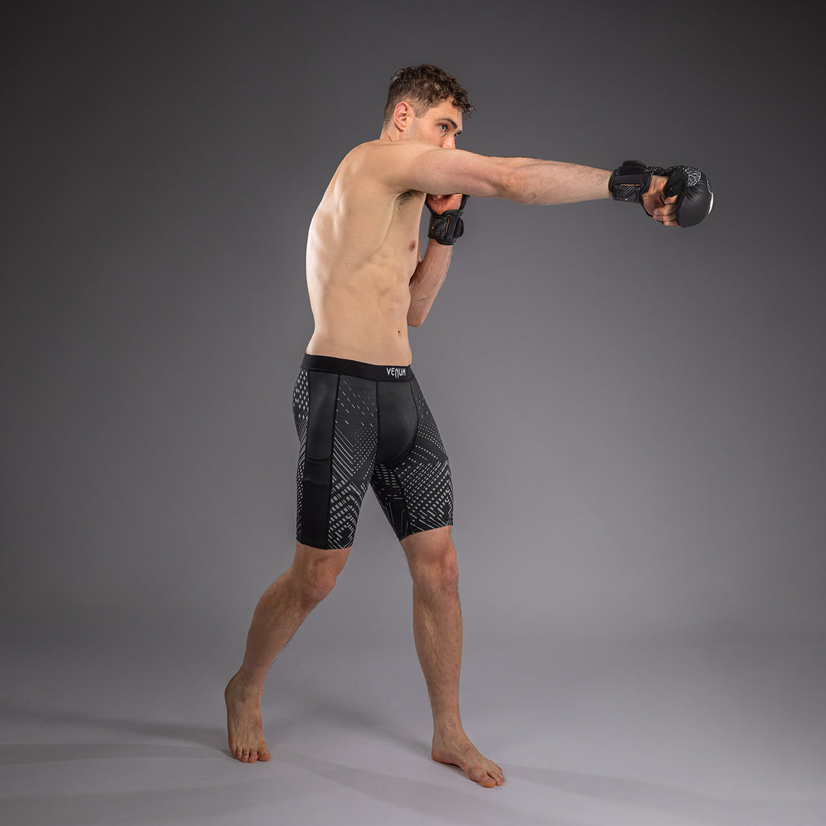 Short de Compression Venum Midnight Fury – Noir/Gris/Argent - product-type_Shorts de compression