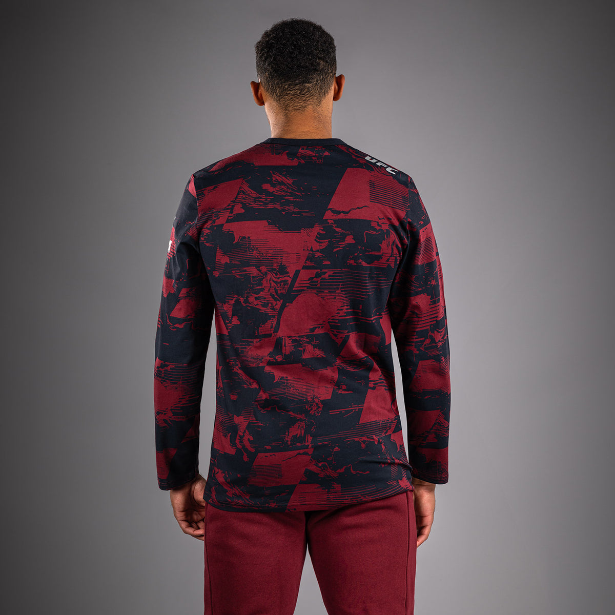 T-shirt manches longues Homme UFC Zenith by Venum Authentic Fight Week - Bleu marine/Bordeaux/Argent - product-type_T-Shirts