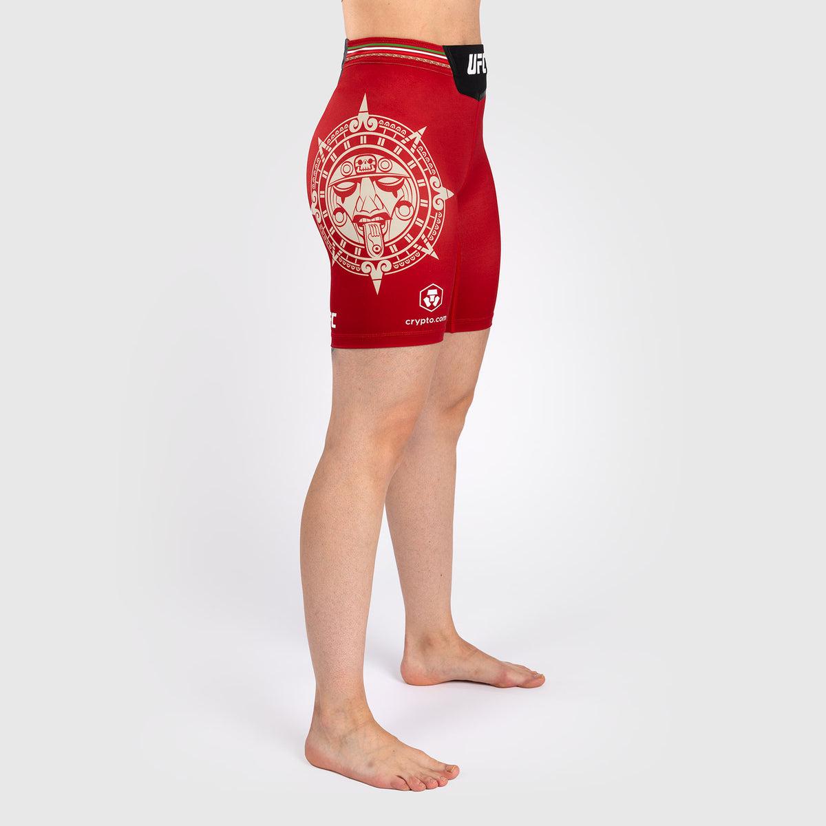 Noche UFC by Venum Authentic Fight Night Short de compression pour Femmes - Coupe Longue - Rouge - product-type_Shorts de compression